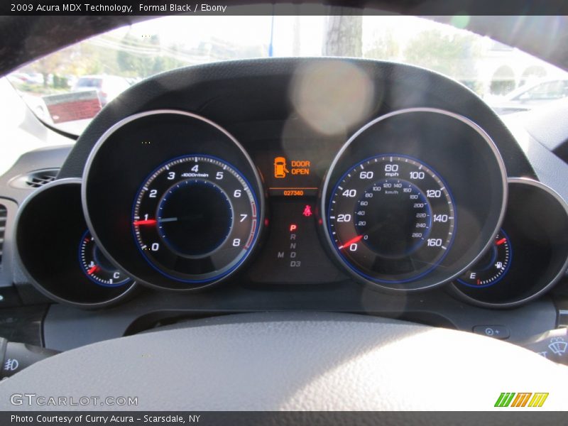 Formal Black / Ebony 2009 Acura MDX Technology