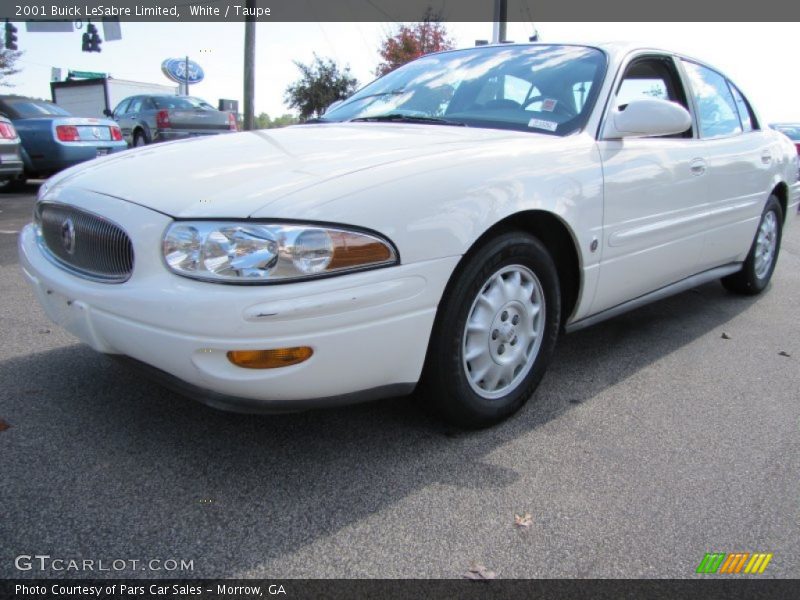 White / Taupe 2001 Buick LeSabre Limited