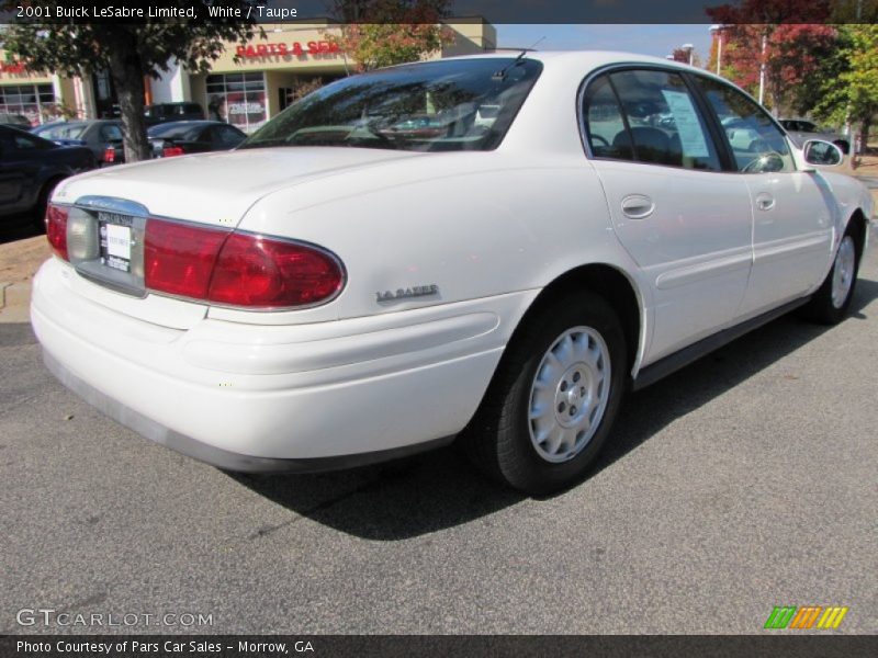 White / Taupe 2001 Buick LeSabre Limited