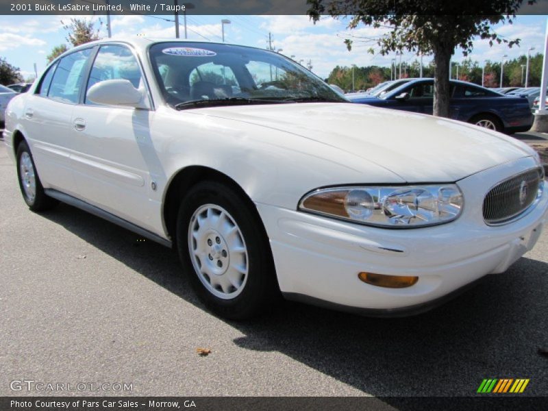 White / Taupe 2001 Buick LeSabre Limited