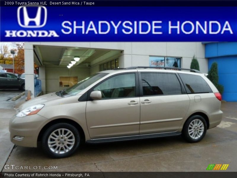 Desert Sand Mica / Taupe 2009 Toyota Sienna XLE