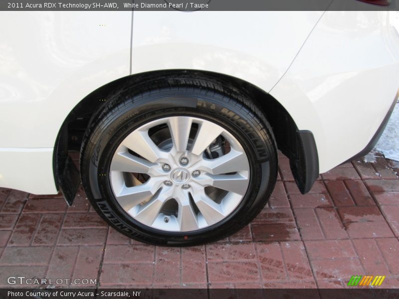 White Diamond Pearl / Taupe 2011 Acura RDX Technology SH-AWD