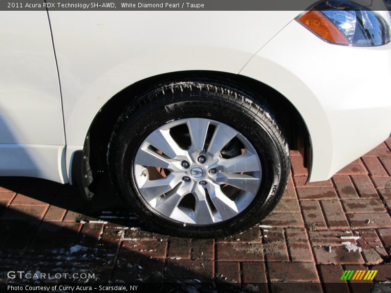 White Diamond Pearl / Taupe 2011 Acura RDX Technology SH-AWD