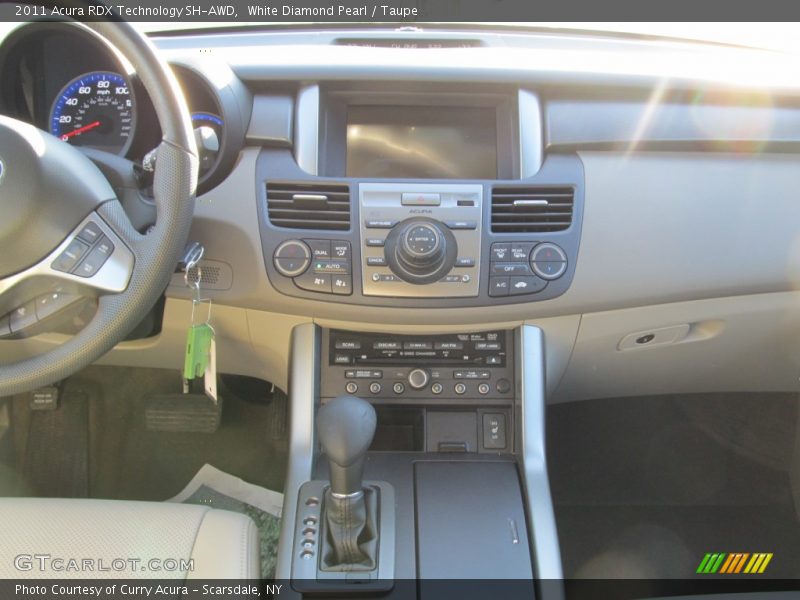 White Diamond Pearl / Taupe 2011 Acura RDX Technology SH-AWD
