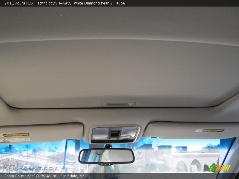 White Diamond Pearl / Taupe 2011 Acura RDX Technology SH-AWD