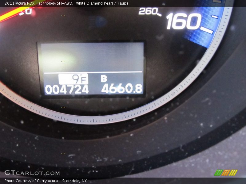 White Diamond Pearl / Taupe 2011 Acura RDX Technology SH-AWD