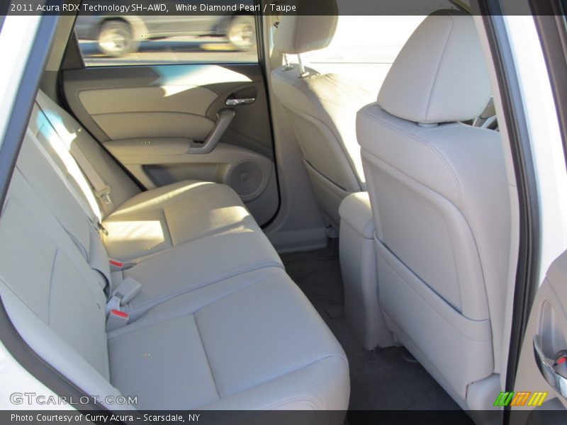 White Diamond Pearl / Taupe 2011 Acura RDX Technology SH-AWD