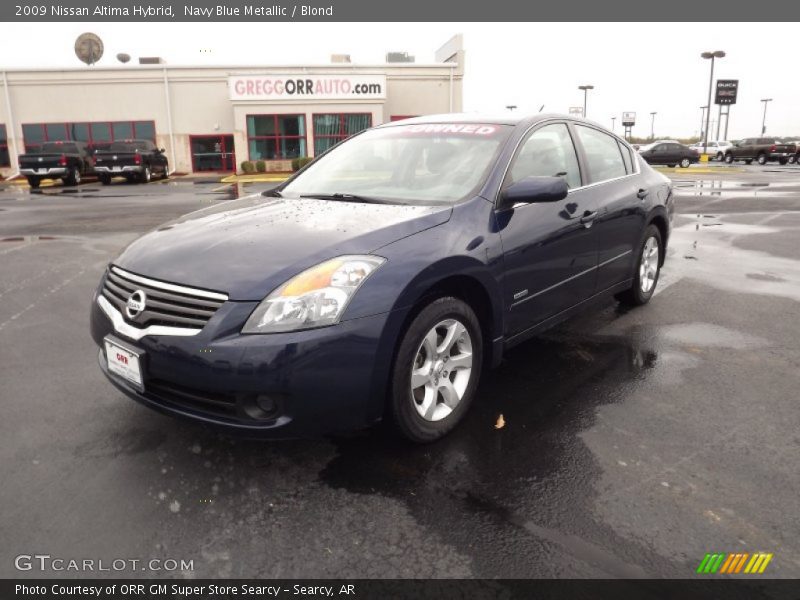 Navy Blue Metallic / Blond 2009 Nissan Altima Hybrid