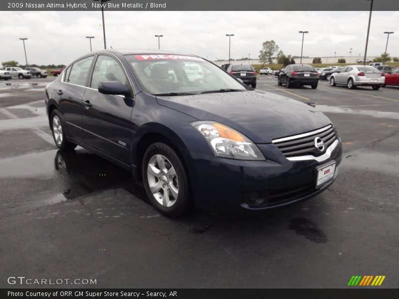 Navy Blue Metallic / Blond 2009 Nissan Altima Hybrid