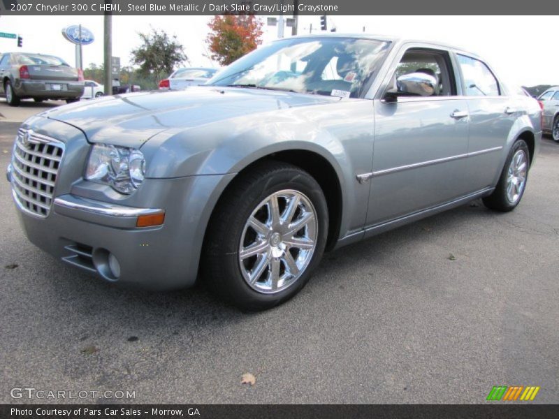 Steel Blue Metallic / Dark Slate Gray/Light Graystone 2007 Chrysler 300 C HEMI