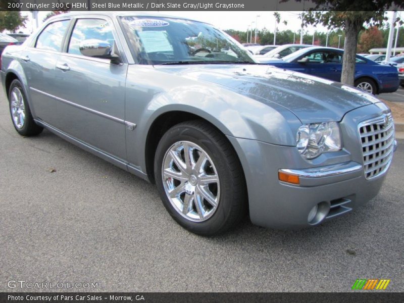 Steel Blue Metallic / Dark Slate Gray/Light Graystone 2007 Chrysler 300 C HEMI