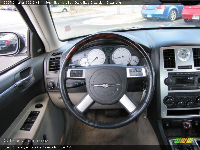 Steel Blue Metallic / Dark Slate Gray/Light Graystone 2007 Chrysler 300 C HEMI