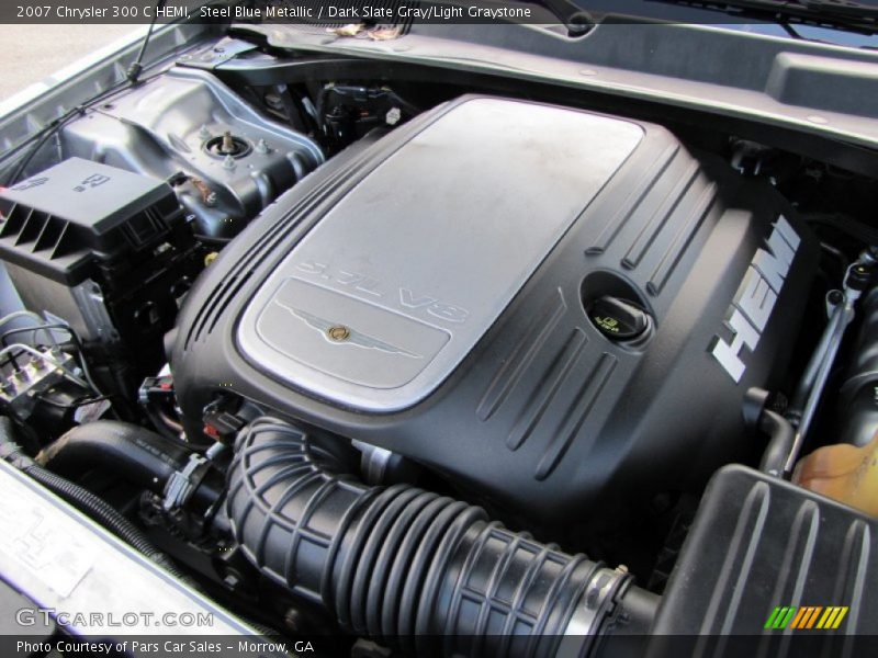 Steel Blue Metallic / Dark Slate Gray/Light Graystone 2007 Chrysler 300 C HEMI