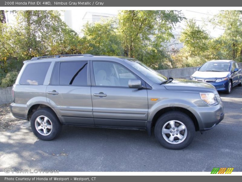Nimbus Gray Metallic / Gray 2008 Honda Pilot EX 4WD