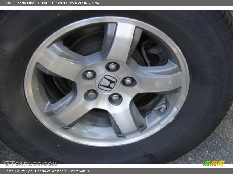 Nimbus Gray Metallic / Gray 2008 Honda Pilot EX 4WD