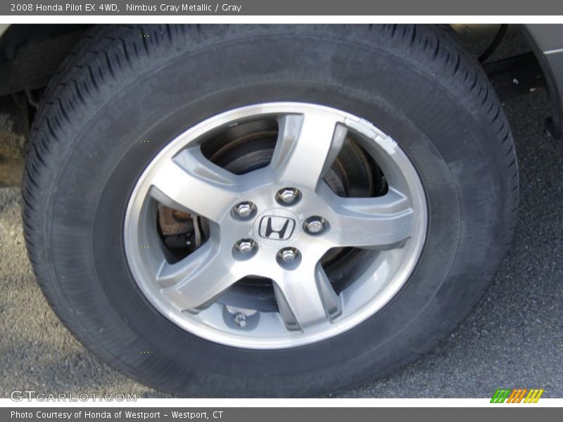 Nimbus Gray Metallic / Gray 2008 Honda Pilot EX 4WD