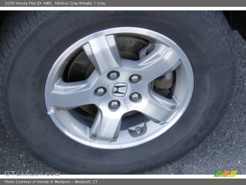 Nimbus Gray Metallic / Gray 2008 Honda Pilot EX 4WD