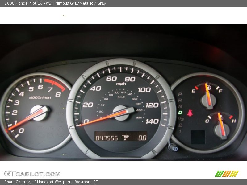 Nimbus Gray Metallic / Gray 2008 Honda Pilot EX 4WD