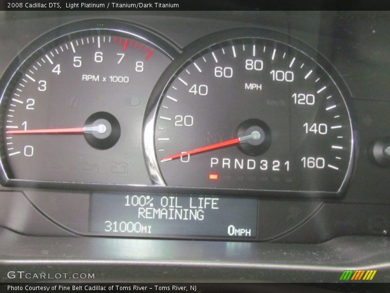 Light Platinum / Titanium/Dark Titanium 2008 Cadillac DTS