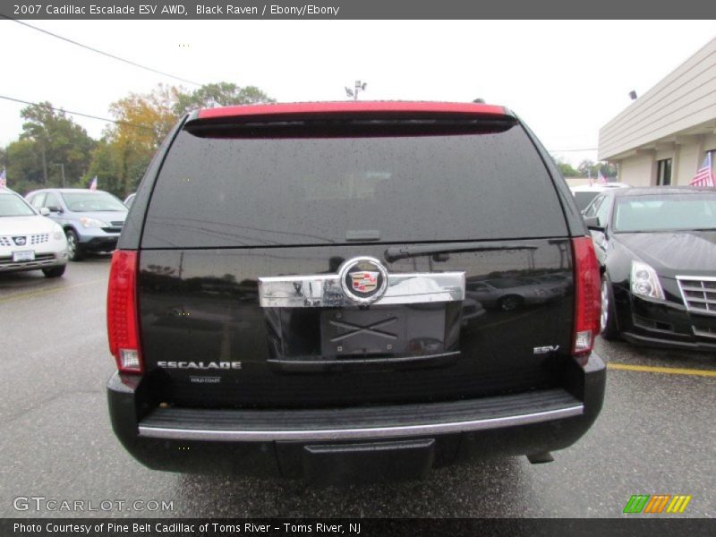 Black Raven / Ebony/Ebony 2007 Cadillac Escalade ESV AWD