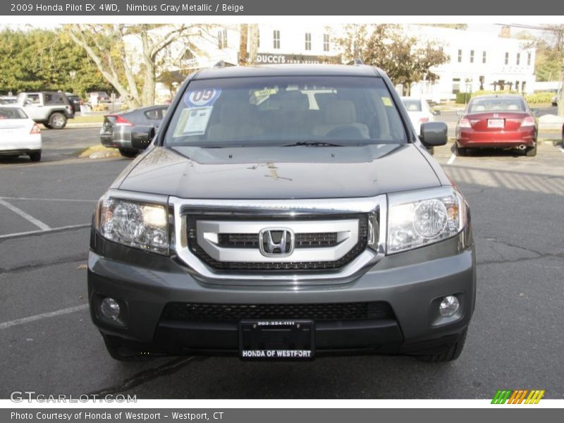 Nimbus Gray Metallic / Beige 2009 Honda Pilot EX 4WD