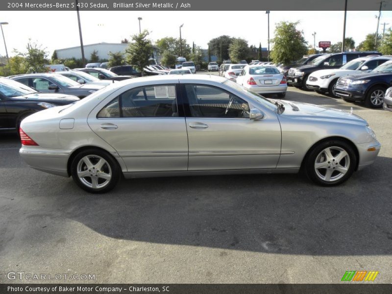 Brilliant Silver Metallic / Ash 2004 Mercedes-Benz S 430 Sedan