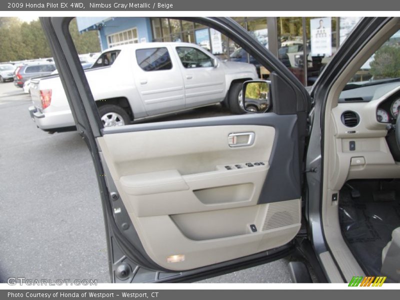 Nimbus Gray Metallic / Beige 2009 Honda Pilot EX 4WD