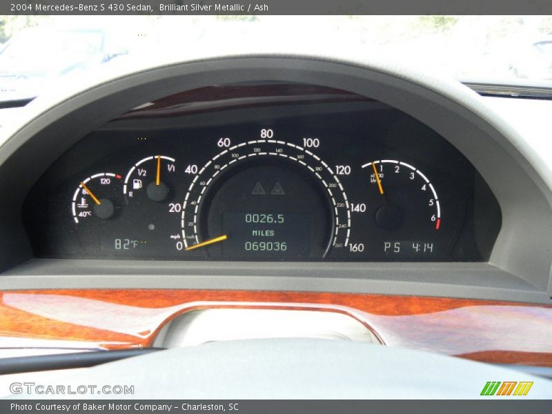 Brilliant Silver Metallic / Ash 2004 Mercedes-Benz S 430 Sedan