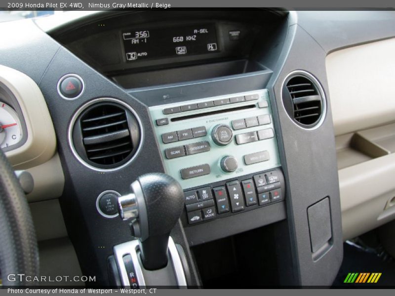 Nimbus Gray Metallic / Beige 2009 Honda Pilot EX 4WD