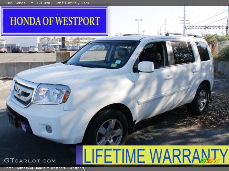Taffeta White / Black 2009 Honda Pilot EX-L 4WD