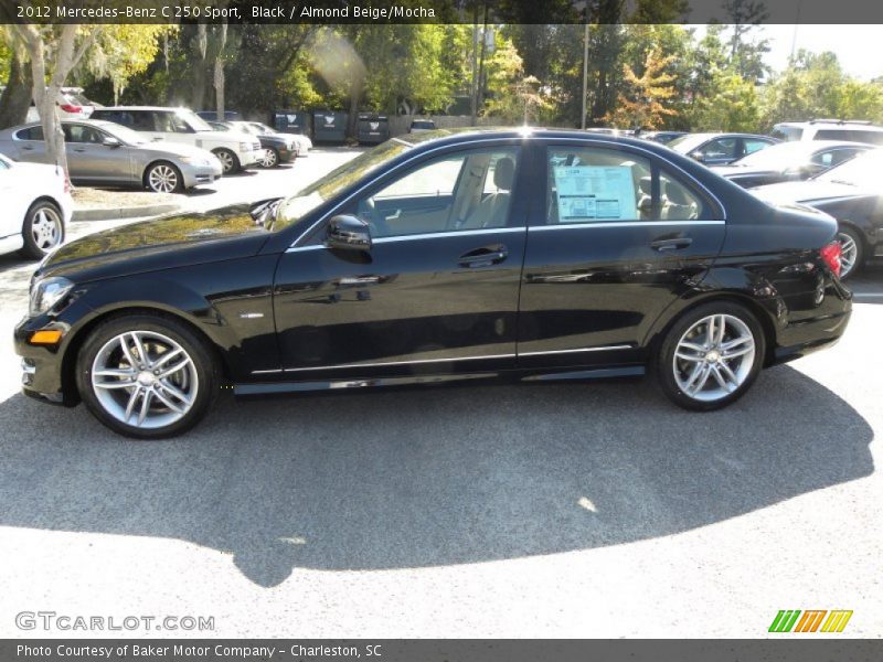 Black / Almond Beige/Mocha 2012 Mercedes-Benz C 250 Sport