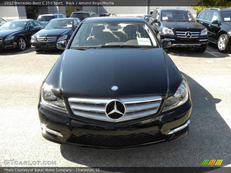 Black / Almond Beige/Mocha 2012 Mercedes-Benz C 250 Sport