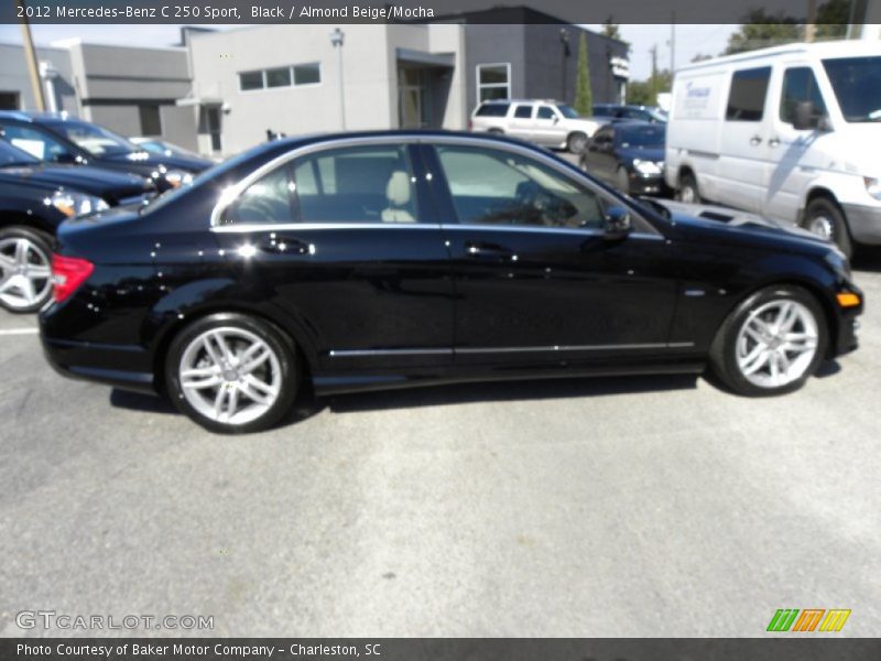 Black / Almond Beige/Mocha 2012 Mercedes-Benz C 250 Sport