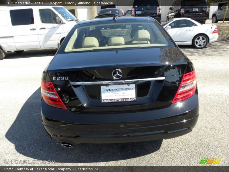 Black / Almond Beige/Mocha 2012 Mercedes-Benz C 250 Sport