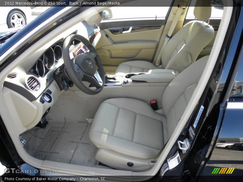 Black / Almond Beige/Mocha 2012 Mercedes-Benz C 250 Sport