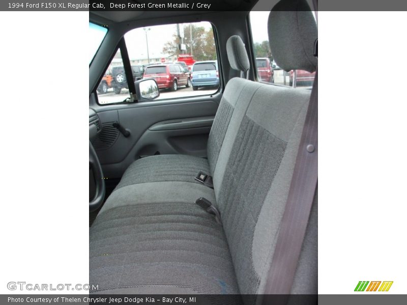 Deep Forest Green Metallic / Grey 1994 Ford F150 XL Regular Cab
