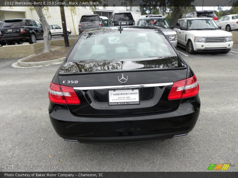 Black / Ash/Black 2012 Mercedes-Benz E 350 Sedan