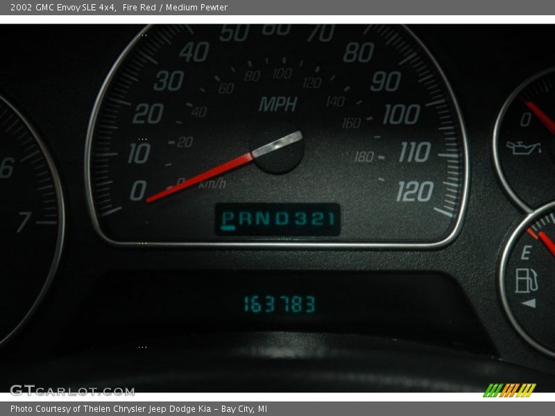 Fire Red / Medium Pewter 2002 GMC Envoy SLE 4x4