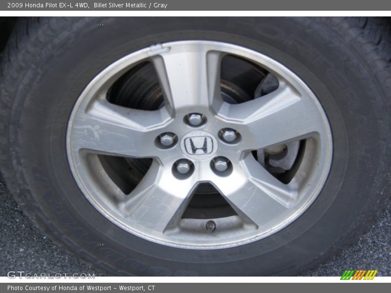 Billet Silver Metallic / Gray 2009 Honda Pilot EX-L 4WD