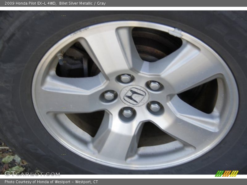 Billet Silver Metallic / Gray 2009 Honda Pilot EX-L 4WD