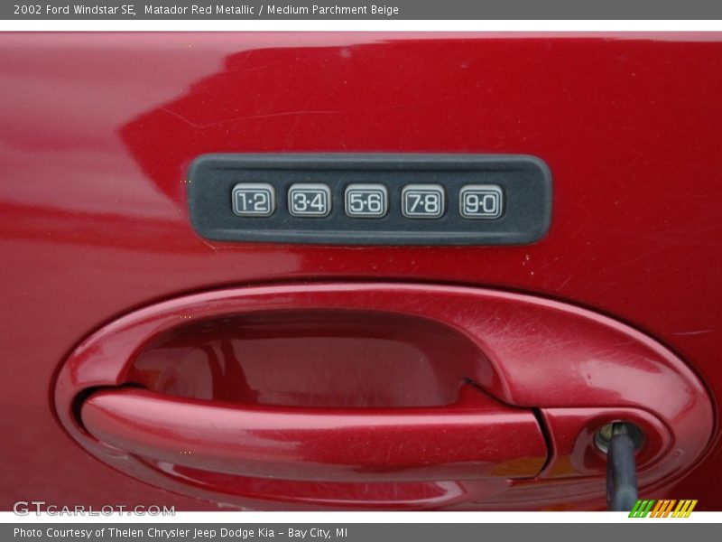 Controls of 2002 Windstar SE