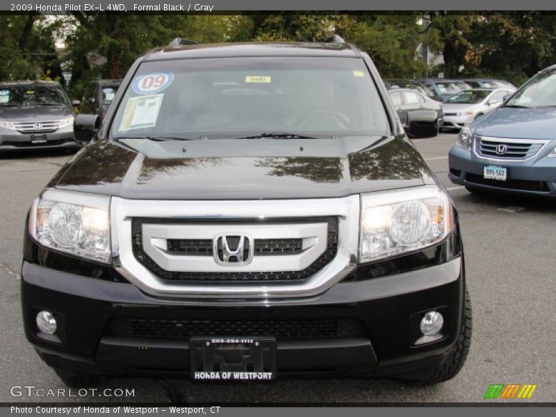 Formal Black / Gray 2009 Honda Pilot EX-L 4WD