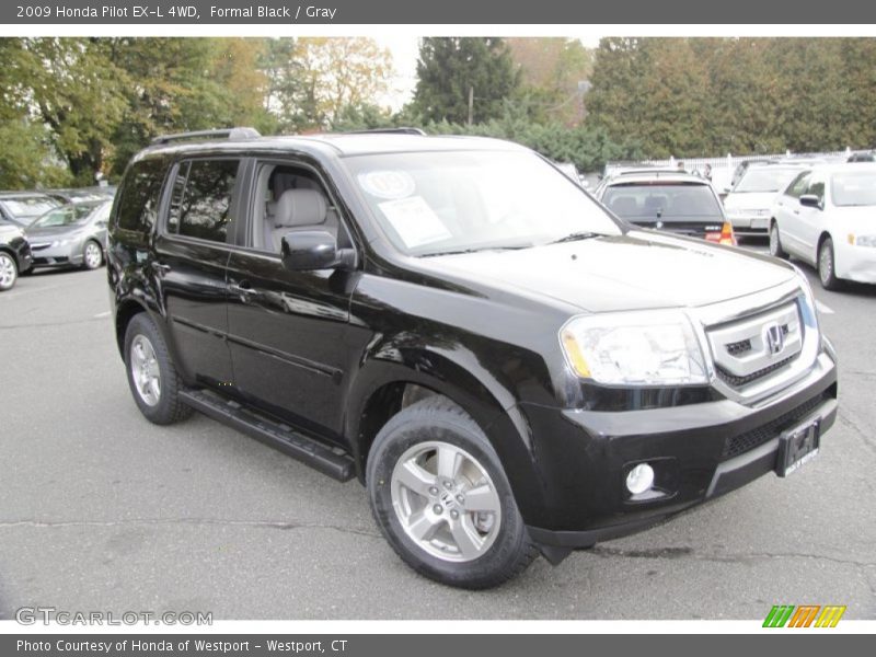 Formal Black / Gray 2009 Honda Pilot EX-L 4WD