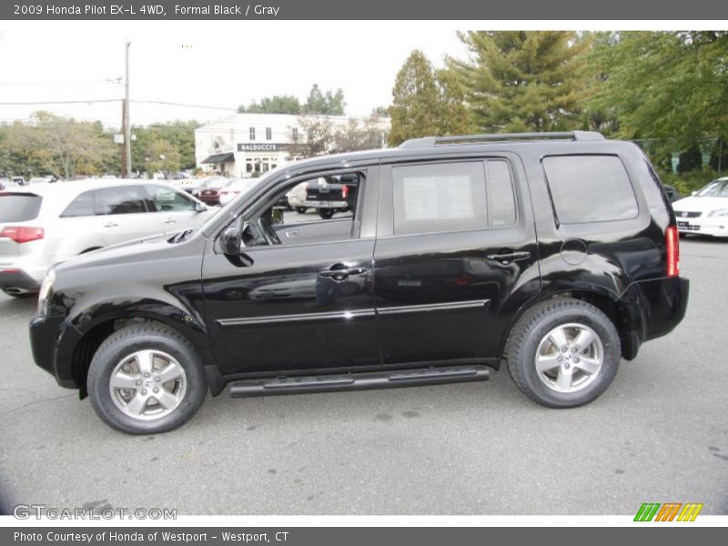 Formal Black / Gray 2009 Honda Pilot EX-L 4WD