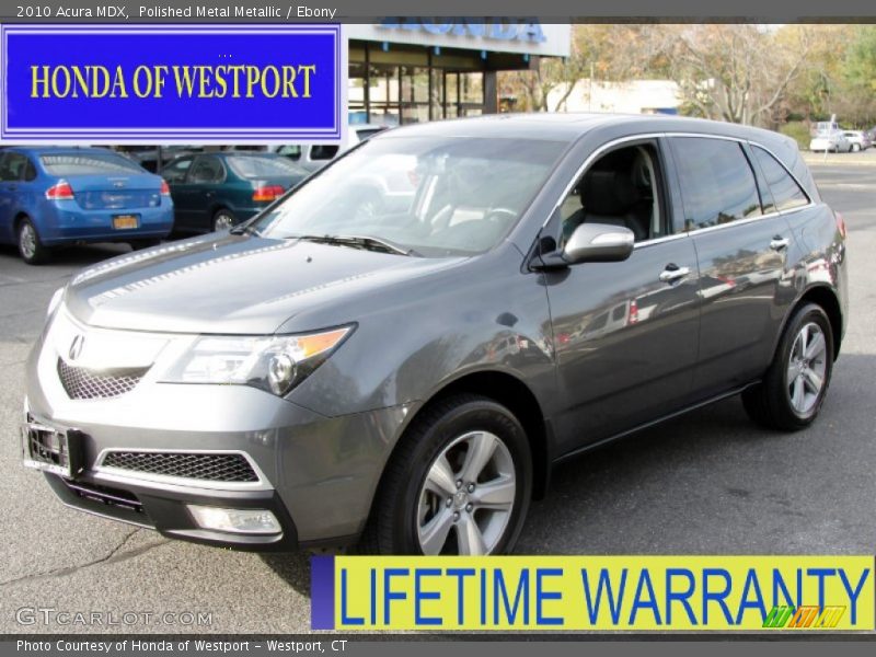 Polished Metal Metallic / Ebony 2010 Acura MDX
