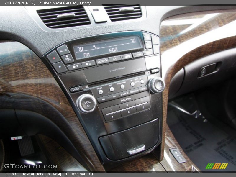 Polished Metal Metallic / Ebony 2010 Acura MDX