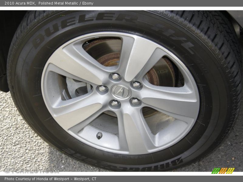 Polished Metal Metallic / Ebony 2010 Acura MDX