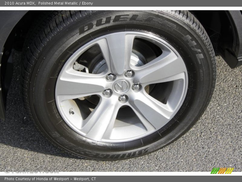 Polished Metal Metallic / Ebony 2010 Acura MDX