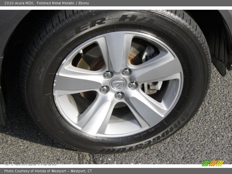 Polished Metal Metallic / Ebony 2010 Acura MDX
