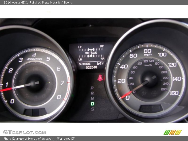 Polished Metal Metallic / Ebony 2010 Acura MDX
